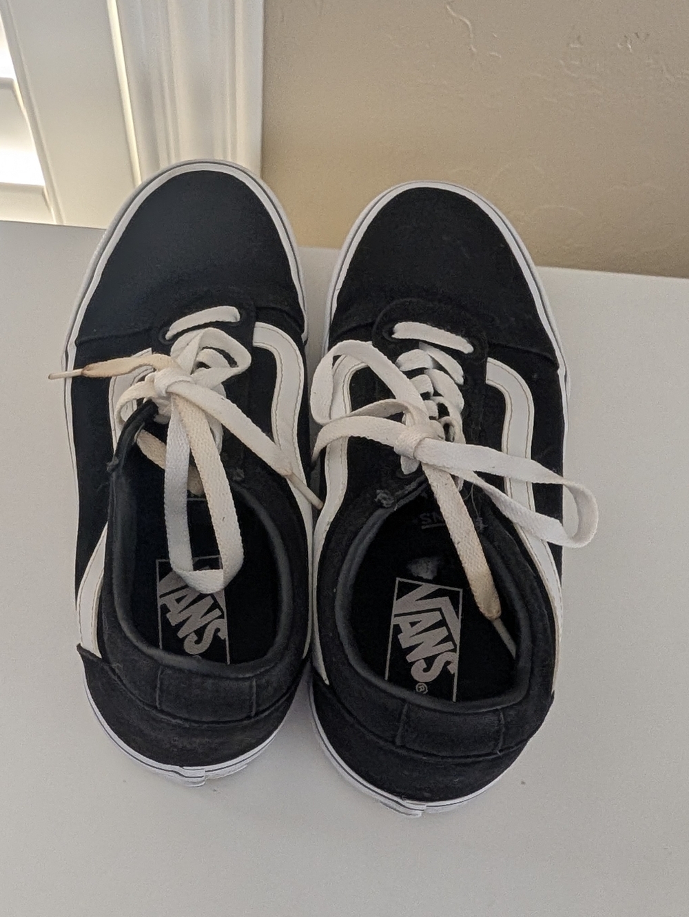 Vans Old Skool Black White Canvas Sneakers Classic Skate - Picture 7 of 11